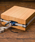 Band Clamp Accessory Kit With Plastic Boot And Rubber Retainer Strap For 1 X 15 Band Clamp And Older Clamps on wood block