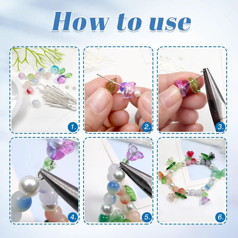 600 Pcs 1.18 Inch 21 Gauge Silver Alloy Flat Head Pins for DIY Jewelry Making Grab-and-Go Necklace Bracelets Earrings Craft Findings Perfect for Beadwork Wire Wrapping and Accessory Projects, used with beads