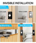 Hidden Magnetic Door Ball Catch Set Adjustable Hardware With Stainless Steel Strike Plate Noiseless Strong Suction