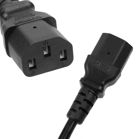 Close-up of Universal Replacement Power Cord Cable For Electric Pressure Cookers And Kitchen Gadgets Like Rice Cookers And Soy Milk Makers OEM Fit UL Listed Easy Install Plug And Play Built Tough For Daily Kitchen Use showing 3-pin plug ends