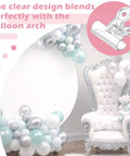 Clear Two Point Four Inch Balloon Arch Clips 12 Pack Heavy Duty Plastic Spring Clamps For Balloon Arches Backdrops Binder Clips