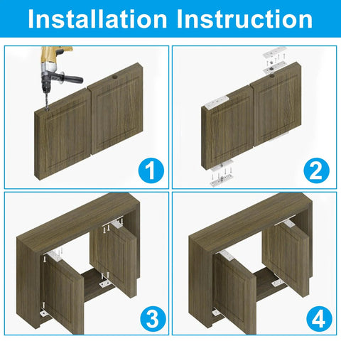 Installation of Hidden 180 Degree Pivot Hinges for Secret Doors Two Pack Stainless Steel Concealed Bookcase Hinges