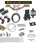 Carbon Fiber Chassis Kit For SCX24 With 7 Degree Angled Skid And Low Center Of Gravity LCG Upgrade components and accessories.