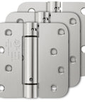 Elegant 4-inch adjustable tension door hinges pack for versatile and durable installation in high-traffic areas.
