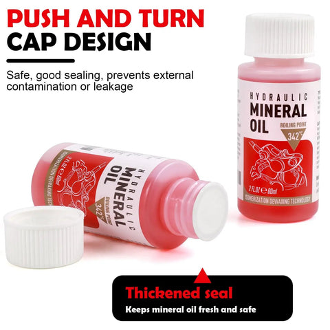 High Performance Mineral Oil Brake Fluid For Hydraulic Disc Brakes 2x60ml Pack Universal Fit For Shimano Tektro TRP And Other Major Systems Ready For Quick Clean Bleeds