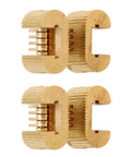 Set of hidden copper hinges for DIY furniture projects, 180-degree opening, high load capacity, durable for cabinets and boxes.