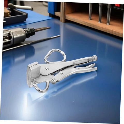Heavy Duty Pulling Pliers Clamp For Auto Body Sheet Metal Repair on workshop table