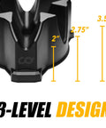 Front Wheel Riser Block For Indoor Bike Trainers With Three Height Levels Non Slip Front Wheel Stabilizer detail view