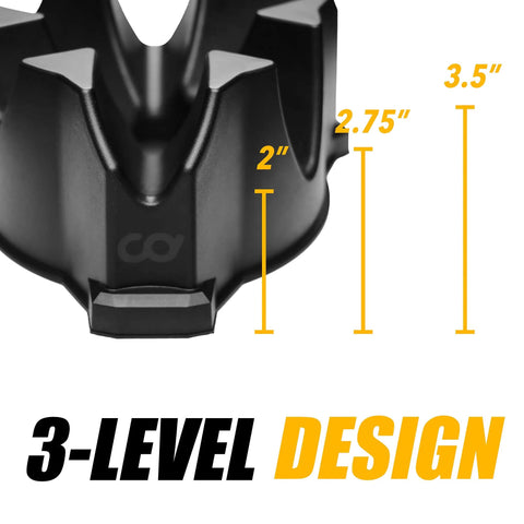 Front Wheel Riser Block For Indoor Bike Trainers With Three Height Levels Non Slip Front Wheel Stabilizer detail view