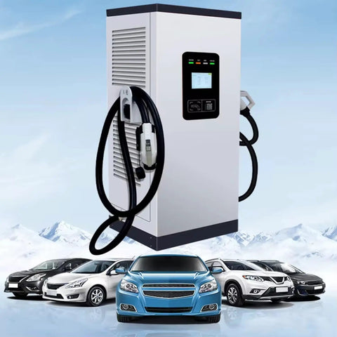 Top Shelf Hardcore Dc Fast Charging Pile For Workplaces Features Legit Configurable Setup Tailored For Farming Sites Provides High Power Evse Infrastructure With Rapid Plug In Capabilities And Built To Last Durability, shown with multiple cars in background.
