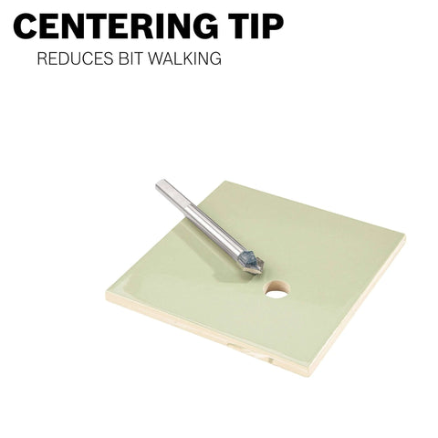 Bosch GT400 5/16 in. glass and tile drill bit, carbide-tipped, on a green ceramic tile