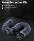 Fume Extraction Kit With 4000 RPM High Efficiency Fan featuring telescopic hose for efficient smoke and dust ventilation.