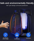 Child reaching towards LED Bug Zapper For Home And Outdoors With Powerful Mosquito Killer Light That Attracts Mosquitoes At Night And Covers Up To 2000 Square Feet For Patio Backyard Kitchen And Indoor Use