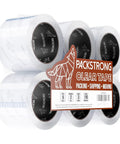 Industrial Grade Heavy Duty Clear Packing Tape Pack 6 Rolls Each 110 Yards 3 Inch Wide 2.0 Mil Thick BOPP Adhesive Built For Moving Shipping Storage Box Packing Tough Seal