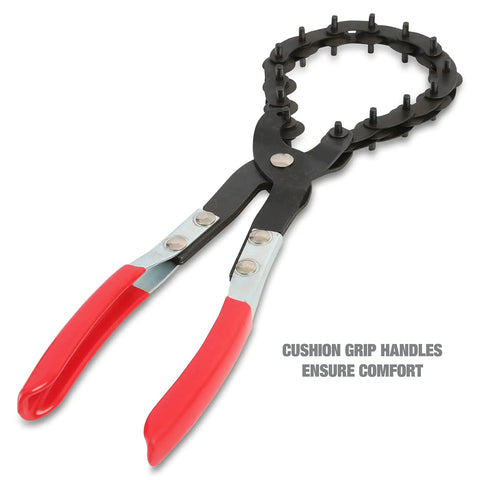 Exhaust Pipe Cutter Chain Tool For Three Quarter Inch To Three And A Quarter Inch Pipes, cushioned grip handles