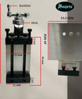 Design Patent Mini Vertical Milling Slide With Base Plate For Direct Mount On 7x14 Mini Lathe, Fixed Type With Clamps