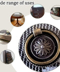 Antique Round Drawer Pulls Vintage Style Knobs for Furniture Cabinet Cupboard Dresser Bronze Finish shown with furniture examples