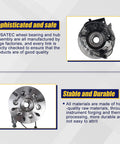 Image showing front and back view of Front Right Wheel Bearing And Hub Assembly 515111 Drop In Ready Direct Fit For 2004 2008 Chevy Colorado 2004 2008 GMC Canyon 2006 Isuzu I 350 2007 2008 Isuzu I 370 6 Lug Bolts And Abs with quality assurances.