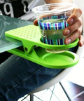Must Have Durable Drink Cup Clip For Tabletops Rugged Tabletop Holder That Fits Tables Up To 4Cm Thick Anti Slip Grip Dots Surface Safe Design