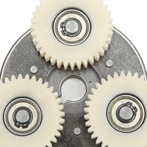 Close-up of 36T nylon planetary gears in Beefed Up Electric Bike Motor Gear Clutch Kit 500W 750W Upgrade.