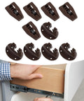 10 Piece Drawer Slides Set With Roller Guides In Durable PP Material shown with drawer installation