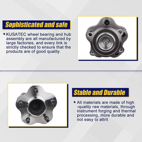 Rear Wheel Bearing And Hub Assembly 512388 Beefed Up Replacement Fits Infiniti QX60 JX35 And Nissan 5 Lug With ABS