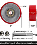 3 Inch Polyurethane Caster Wheels With Cast Iron Core Set Of 4 Beefed Up Industrial Replacement Wheels for carts equipment