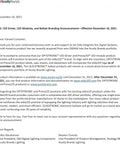 Letterhead document about LED Driver rebranding to eldoLED under Acuity Brands, dated November 10, 2021.