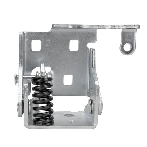 Front Lower Driver Door Hinge Heavy Duty Steel Bolt Straight Up Replacement For Chevy Silverado Tahoe Suburban Avalanche GMC Sierra, showing spring mechanism and mounting holes.