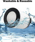VF4000 Replacement Filter for Ridgid and Husky wet dry vacuums shown in water to indicate washability and reusability