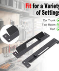 Truck Underbody Tool Box Mounting Kit with heavy duty brackets and screws expansion anchors for trailers in garage setting