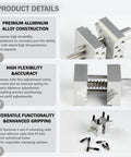 Slick Tabletop Mini Vise Legit Heavy Duty Bench Clamp For Jewelry Crafting Electronics Repair And Gunpla Assembly aluminum construction features.