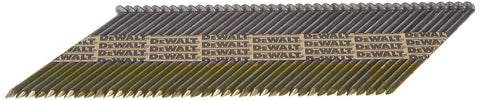 Framing Nails 3 Inch By.120 Inch 30 Degree Paper Tape Smooth Shank Bright Finish Off Set Round Head 2500 Count Pack