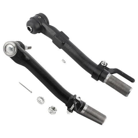 Front Outer Tie Rod End Kit With Adjusting Sleeve And Pitman Arm For Ford F 250 F 350 Super Duty 2005 2016 4WD Beefed Up Replacement Parts DS80749 ES80755 ES80754 ES3420S DS300008, black steering linkage parts