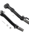 Five Piece Front Suspension Outer Tie Rods Kit With Tie Rod Adjusting Sleeve And Drag Link For Ford F-250 F-350 Super Duty 2005-2016 4WD Replacement Parts DS80749 ES80755 ES80754 ES3420S DS300008, black steel tie rods