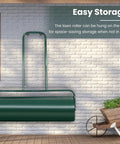 Heavy Duty 12x36 Inch Lawn Roller Water Or Sand Filled Drum For Push Or Tow Behind Use hanging for storage