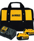20V Max Battery Charging Kit With 2 5Ah XR Batteries And Charger Includes Soft Storage Bag Charges 12V 20V And 60V Max Tools At 4 Amp