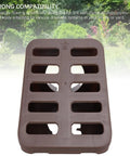 Angled Lawn Drain Grate For Yard Drainage Beefy Heavy Duty Rugged Grate Built For Residential And Commercial Use Easy Install Durable Brown Finish Fits Three Quarter Inch Thin Wall Drain Pipes Multi Purpose Drain Solution