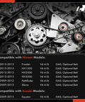 Premium A-Premium Serpentine Belt Drive Kit compatible with Nissan Frontier NV1500 2013 V6 4.0L engine components detail.
