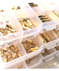 Brass Hex Standoff Set for Electronics M2 M2.5 M3 M4 Male and Female Pillars Spacers Nuts and Screws PCB Board Assortment Kit Stainless Steel Hardware for DIY Projects Raspberry Pi Arduino in organizer tray