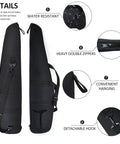 Soft Rifle Case With Adjustable Shoulder Sling And External Pocket Durable 44 Inch Long Gun Case for Shotguns and Scoped Rifles