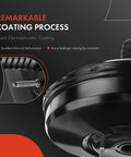 Close-up of Heavy Duty Vacuum Brake Booster for Toyota Tacoma, highlighting black electrophoretic coating and durability.