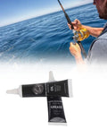 Fishing Reel Lubrication Kit With Pro Grade Maintenance Oil And Grease tubes, angler fishing with spinning reel on ocean