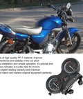 Thinking Process: digital speedometer and tachometer kit for Yamaha YBR 125, PP-T shell, black dual gauges