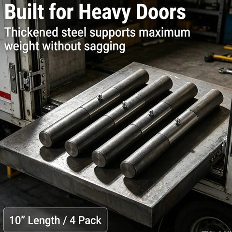 Heavy Duty Weld On Trailer Ramp Hinges Forged From Premium Carbon Steel Built Like A Tank For The Rough Daily Grind, 10" length, 4 pack.