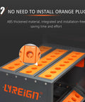 Rock Solid Cnc Tool Trolley With Smooth As Butter Rolling Casters And Slick Abs Buffer Trays showing orange ABS thickened material bins.