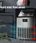 Countertop Ice Maker Machine Offering Stress Free Usage And Rapid Freeze Action For Home Bars Or Work Lounges with digital display.