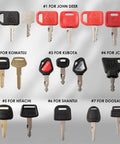 Heavy Equipment Master Pro Grade Key Set For Construction Machinery With 43 Keys For 21 Major Brands Including John Deere