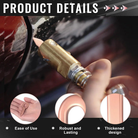 Using 300 Pcs Dent Puller Rings Set For Auto Body Repair With Spot Welder Accessories on car panel