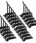 20 Piece 4 Inch Heavy Duty Slatwall Hooks Kit For Garage Organization And Retail Display Slatwall Panel Hooks Gridwall And Pegboard Compatible Black Finish Durable Storage Hooks Set